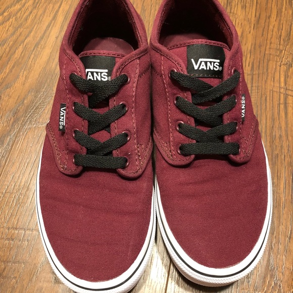 Vans Other - Vans youth 5 (women 6.5) burgundy Atwood sneakers